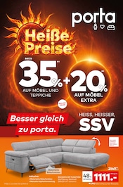 porta Möbel Möbel & Einrichtung Prospekt der aktuellen Woche mit 16 Seiten, gültig von 05.07.2026 bis 18.07.2026, in Am Mellensee und Umgebung Aktueller porta Möbel Möbel & Einrichtung Prospekt in Am Mellensee und Umgebung, "Heiße Preise" mit 16 Seiten, 05.07.2026 - 18.07.2026