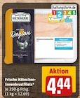 Frische Hähnchen-Innenbrustfilets im Angebot bei REWE in Essen Frische Hähnchen-Innenbrustfilets Angebote von Qualitäts Metzgerei Wilhelm Brandenburg bei REWE Essen für 4,44 €
