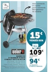 Barbecue à charbon de bois compact kettle ø57cm - WEBER en promo chez Super U Berre-l'Étang à 94,00 €