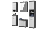 Aktuelles Badmöbel-Set SCHLOONSEE 5 teilig inklusive LED Beleuchtung bestehend aus: Hochschrank WBU Spiegelschrank Unterschrank Hängeschrank Schloonsee Angebot bei Höffner in Hamburg ab 525,00 €
