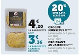 Croque Monsieur - U en promo chez U Express Croque Monsieur - U dans le catalogue U Express