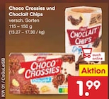 Aktuelles Choco Crossies oder Choclait Chips Angebot bei Netto Marken-Discount in Duisburg ab 1,99 €