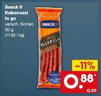 Aktuelle Mettwurst Angebote bei Netto Marken-Discount in Solingen (Klingenstadt) Aktuelles Kabanossi to go Angebot bei Netto Marken-Discount in Solingen (Klingenstadt) ab 0,88 €
