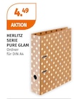 Serie Pure Glam Ordner im Müller Prospekt Serie Pure Glam Ordner von Herlitz im aktuellen Müller Prospekt für 4,49 €