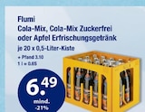 Cola-Mix, Cola-Mix Zuckerfrei oder Apfel Erfrischungsgetränk von Flumi im aktuellen V-Markt Prospekt für 6,49 €