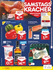 Jack Daniels im Netto Marken-Discount Prospekt "Aktuelle Angebote" mit 56 Seiten (Freiberg)