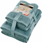 Promo 2 serviettes + 2 draps de douche à 11,99 € dans le catalogue Intermarché à La Fouillade