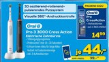 Pro 3 3000 Cross Action Elektrische Zahnbürste von Oral-B im aktuellen EURONICS Prospekt für 39,00 €