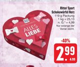 Schokowürfel Herz im Angebot bei E center in Ansbach Schokowürfel Herz Angebote von Ritter Sport bei E center Ansbach für 2,99 €