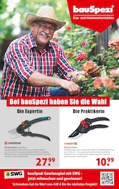 Aktueller bauSpezi Prospekt mit Gartenwerkzeug, "Bei BauSpezi haben Sie die Wahl!", Seite 1