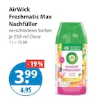 Freshmatic Max Nachfüller von AirWick im aktuellen V-Markt Prospekt für 3,99 €