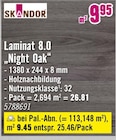 Laminat 8.0 "Night Oak" im Angebot bei Hornbach in Offenbach Laminat 8.0 "Night Oak" Angebote von Skandor bei Hornbach Offenbach für 9,45 €