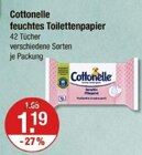 feuchtes Toilettenpapier Angebote von Cottonelle bei V-Markt Regensburg für 1,19 €