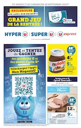 Catalogue Supermarchés Hyper U en cours à Malpas et alentours, Grand jeu de la rentrée !, 36 pages, 17/09/2024 - 29/09/2024