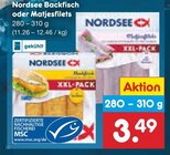 Backfisch oder Matjesfilets Angebote von Nordsee bei Netto Marken-Discount Recklinghausen für 3,49 €