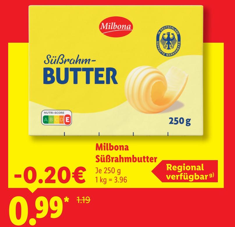 Süßrahmbutter