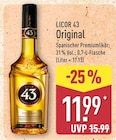 Original von Licor 43 für 11,99 € bei ALDI Nord im Angebot Original von Licor 43 im aktuellen ALDI Nord Prospekt