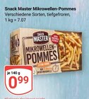 Mikrowellen-Pommes Angebote von Snack Master bei GLOBUS Brühl für 0,99 €