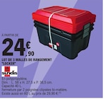 Promo Lot de 3 malles de rangement "Locker" à 24,90 € dans le catalogue E.Leclerc à Champfleury