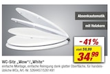 WC-Sitz „Wow“/„White“ Angebote bei toom Baumarkt Bergheim für 34,99 €