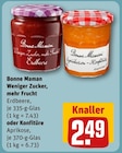 Weniger Zucker, mehr Frucht oder Konfitüre von Bonne Maman im aktuellen REWE Prospekt