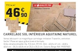 Promo Carrelage Sol Intérieur Aquitaine Naturel à 46,90 € dans le catalogue Tout Faire à Gévezé