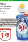 Total Aktiv Gel im Angebot bei GLOBUS in Rüsselsheim Total Aktiv Gel Angebote von WC Ente bei GLOBUS Rüsselsheim für 1,89 €