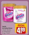 Oxi Action Pulver Angebote von Vanish bei REWE Bad Homburg für 4,99 €