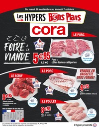 Prospectus Cora "FOIRE À LA VIANDE", 6 pages, 26/09/2023 - 07/10/2023