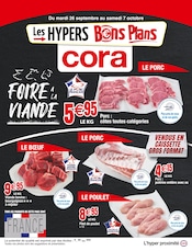 Catalogue Supermarchés Cora en cours à Noisy-le-Sec et alentours, "FOIRE À LA VIANDE", 6 pages, 26/09/2023 - 07/10/2023