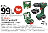 Perceuse visseuse à percussion sans fil 18V - Bosch en promo chez E.Leclerc Rouen à 99,90 €