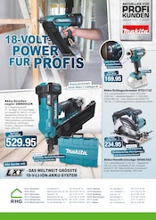 RHG Baucentrum Baumarkt Prospekt der aktuellen Woche mit 2 Seiten, gültig von 03.05.2025 bis 31.05.2025, in Lößnitz und Umgebung Aktueller RHG Baucentrum Baumarkt Prospekt in Lößnitz und Umgebung, "18-VOLT-POWER FÜR PROFIS" mit 2 Seiten, 03.05.2025 - 31.05.2025