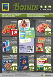 Discounter Prospekt von EDEKA Burscheid EDEKA Prospekt: "Aktuelle Angebote", 24 Seiten, 23.06.2025 - 28.06.2025