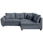 Aktuelles ECKSOFA Grau Plüsch Zierkissen, Rückenkissen, Schlaffunktion, Rücken echt Angebot bei XXXLutz Möbelhäuser in Hildesheim ab 799,00 €
