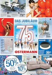 Aktueller Ostermann Prospekt mit Esstisch, "75 Jahre Ostermann", Seite 1