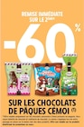 -60% de remise immédiate sur le 2ème produit sur les Chocolats de Pâques Cémoi à Intermarché Super dans Villeau