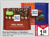 Nussklasse oder Kakaoklasse Angebote von Ritter Sport bei Marktkauf Konstanz für 1,49 €