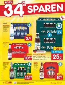 Bier im Netto Marken-Discount Prospekt "Aktuelle Angebote" mit 50 Seiten (Bünde)