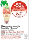 Mayonnaise recette fouettée - Amora en promo chez Monoprix Vannes à 2,51 €