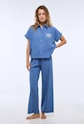 Pyjama long uni en coton avec broderie sardine - Monoprix Suresnes à Boulogne-Billancourt Pyjama long uni en coton avec broderie sardine en promo chez Monoprix Suresnes Boulogne-Billancourt à 27,59 €