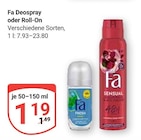 GLOBUS - Deospray Angebot im Prospekt Deospray bei GLOBUS im Prospekt "" für 1,19 €