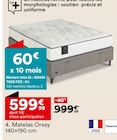 Matelas Orsay 140x190 cm - But Matelas Orsay 140x190 cm à 599,99 € dans le catalogue But