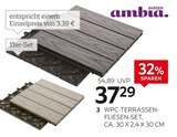 WPC-Terrassenfliesen-Set Angebote von Ambia Garden bei XXXLutz Möbelhäuser Moers für 37,29 €
