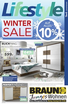 BRAUN Möbel-Center Prospekt WINTER SALE mit  Seiten