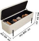 Polsterbank mit Teddybezug und Metallbeinen von LIVARNO im aktuellen Lidl Prospekt für 59,99 €