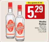 Wodka Angebote von Rodina bei WEZ Minden für 5,29 €