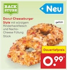 Donut Cheeseburger Style für 0,99 € bei Netto Marken-Discount im Angebot Donut Cheeseburger Style im aktuellen Netto Marken-Discount Prospekt