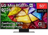 50MRGB86B9A Mini RGB evo TV (Flat, 50 Zoll / 127 cm, UHD 4K, SMART TV) im MediaMarkt Saturn Prospekt 50MRGB86B9A Mini RGB evo TV (Flat, 50 Zoll / 127 cm, UHD 4K, SMART TV) von LG im aktuellen MediaMarkt Saturn Prospekt für 699,00 €
