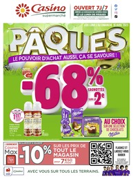 Prospectus Casino Supermarchés à Montayral, "PÂQUES", 12 pages, 03/04/2023 - 16/04/2023