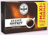 Cafe moulu intense et genereux bistrot - LEGAL en promo chez U Express Saint-Étienne à 6,79 €